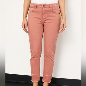 Universal Thread Dusty Pink Skinny Jeans with Raw Hem
